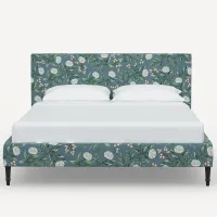 Rifle Paper Co Elly Emerald Peonies Twin Platform Bed