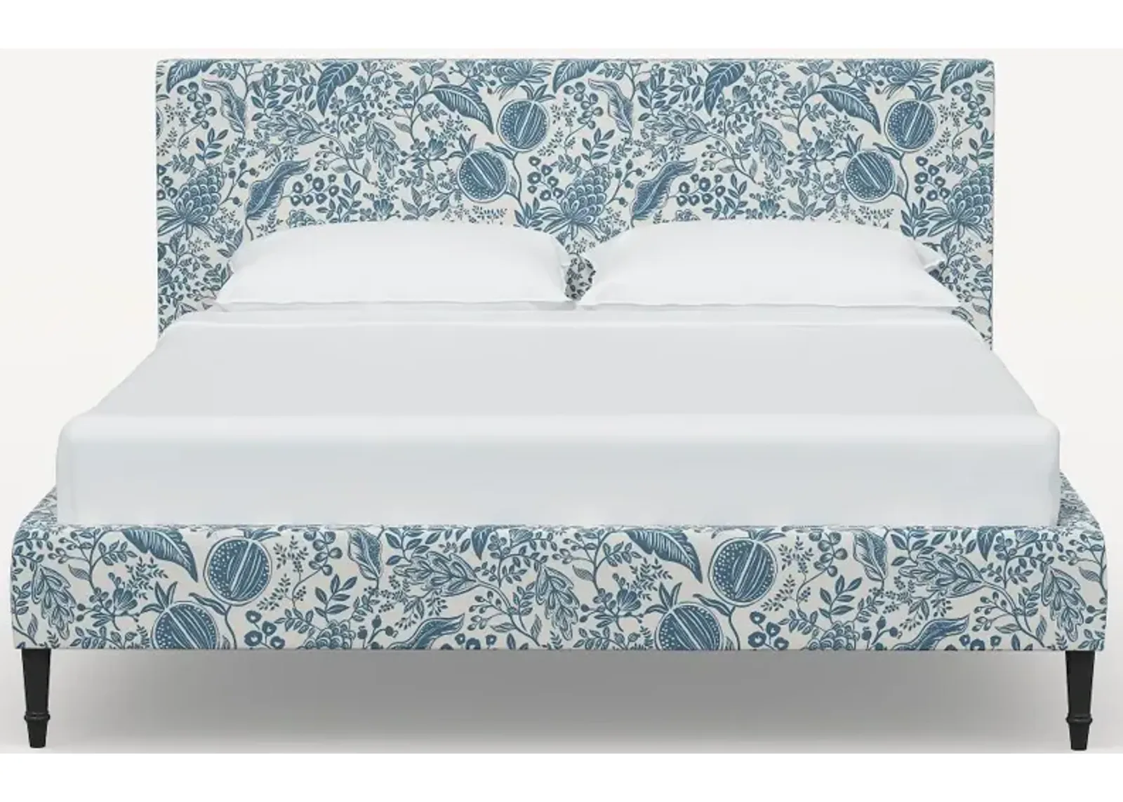 Rifle Paper Co Elly Blue Pomegranate Twin Platform Bed