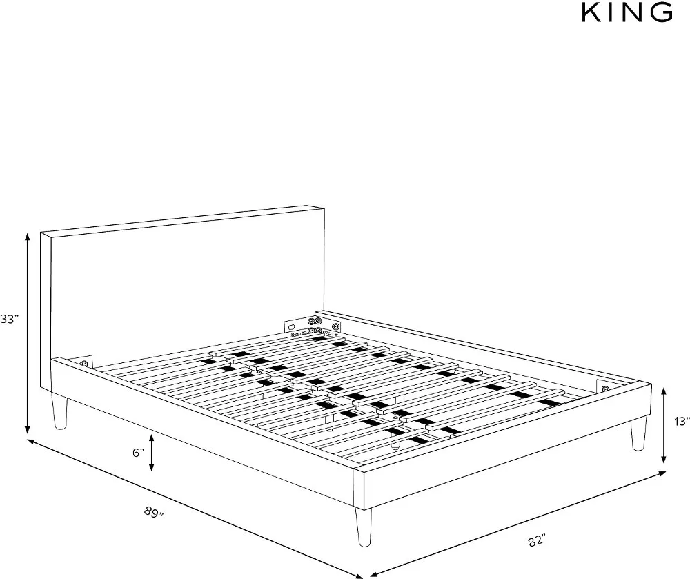 Rifle Paper Co Elly Blue Pomegranate King Platform Bed