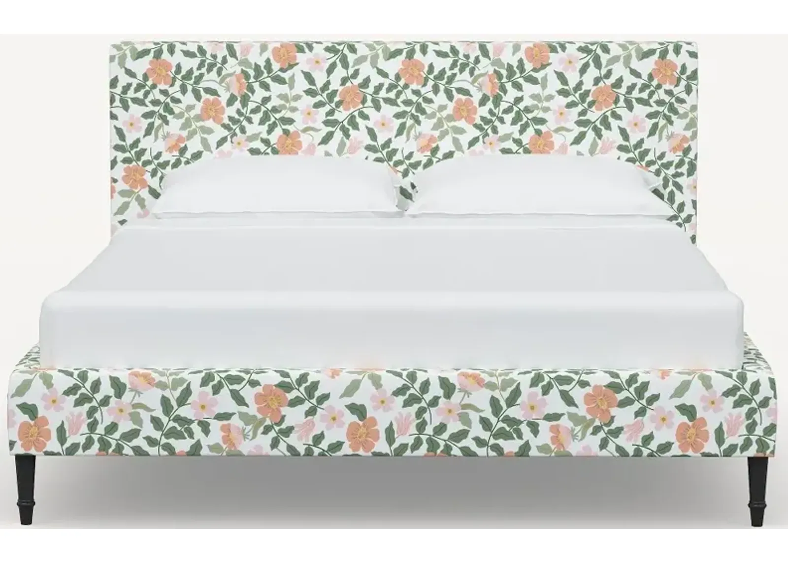 Rifle Paper Co Elly Primrose Blush & Cream Twin Platform Bed