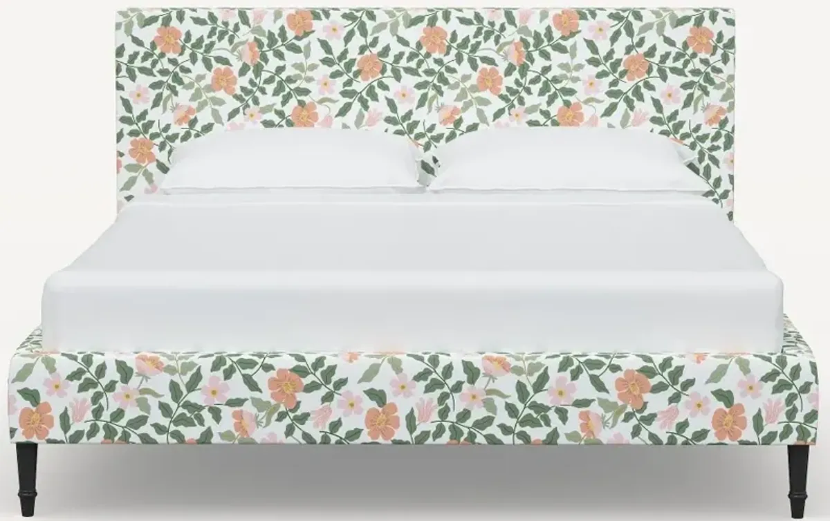 Rifle Paper Co Elly Primrose Blush & Cream Full Platform Bed