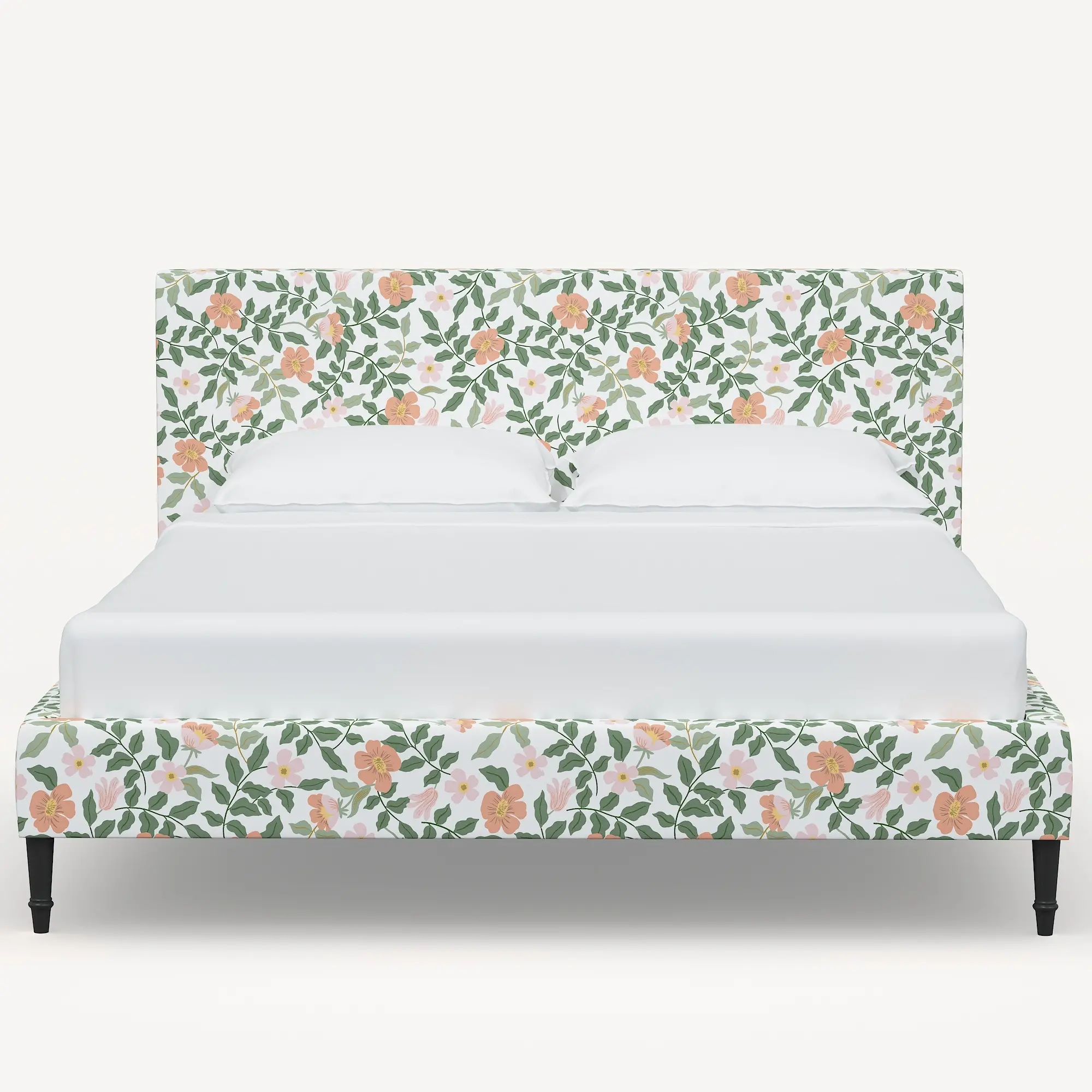 Rifle Paper Co Elly Primrose Blush & Cream King Platform Bed