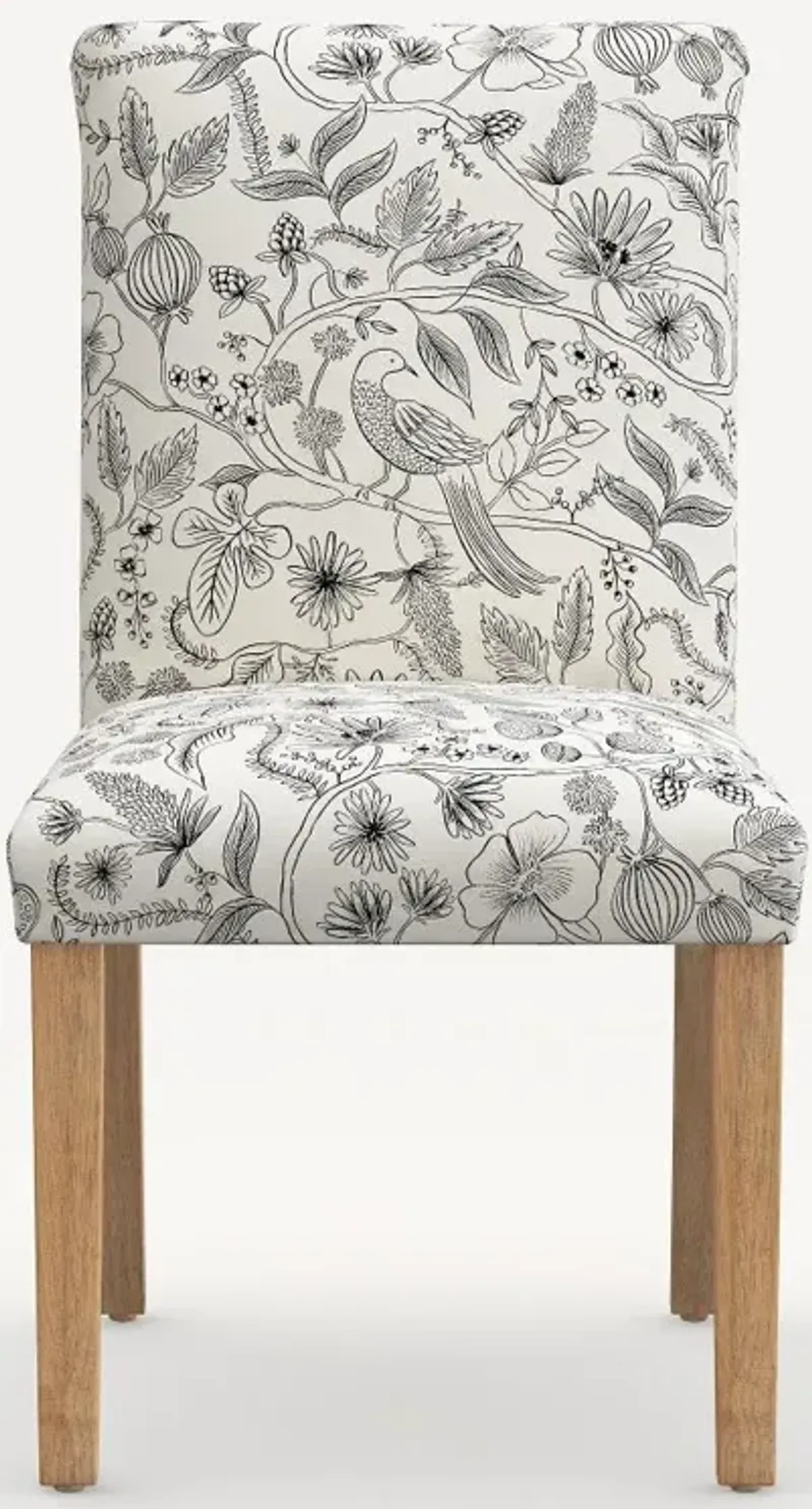 Rifle Paper Co. Lorraine Aviary Cream & Black Dining Chair