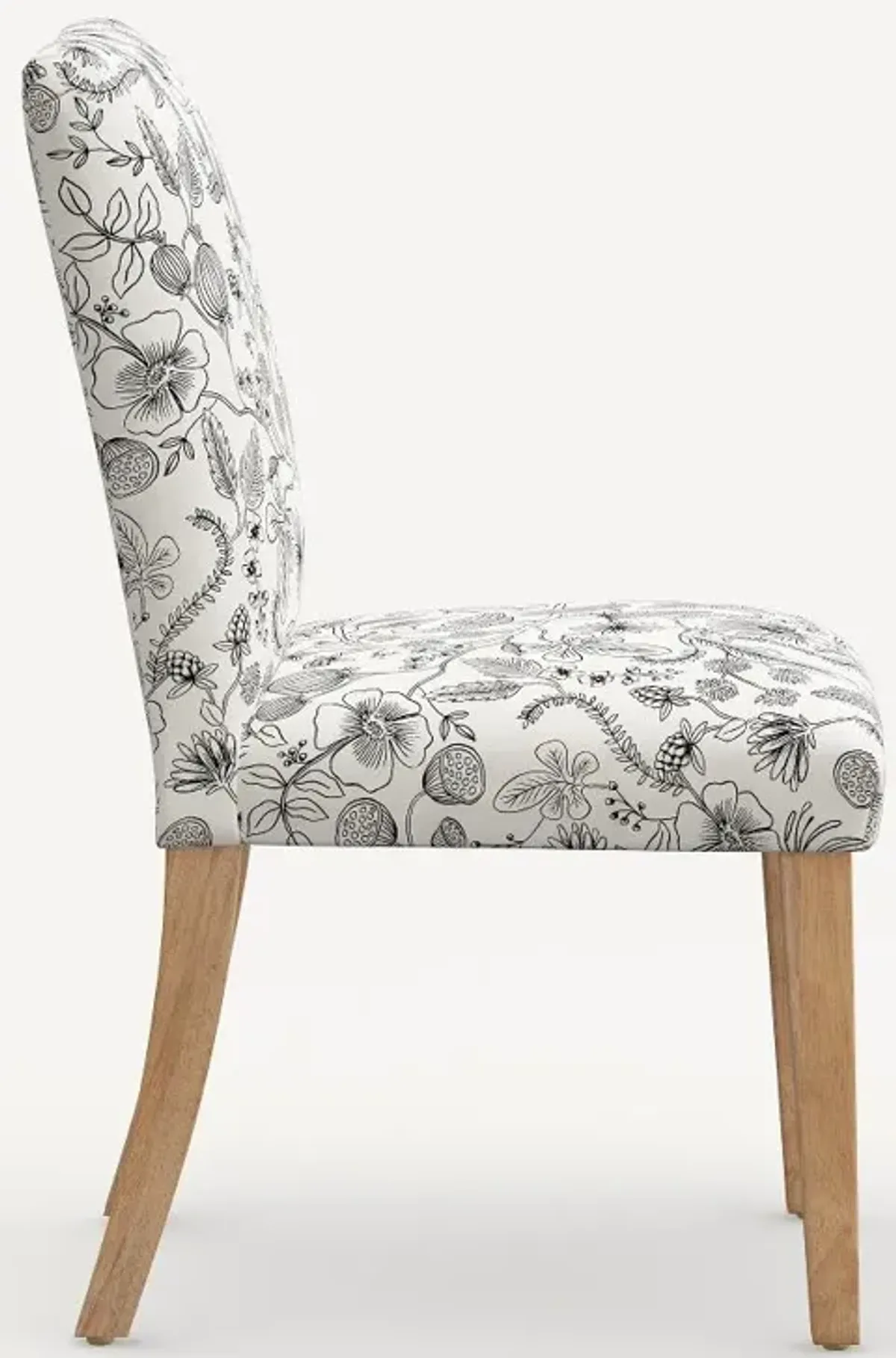 Rifle Paper Co. Lorraine Aviary Cream & Black Dining Chair