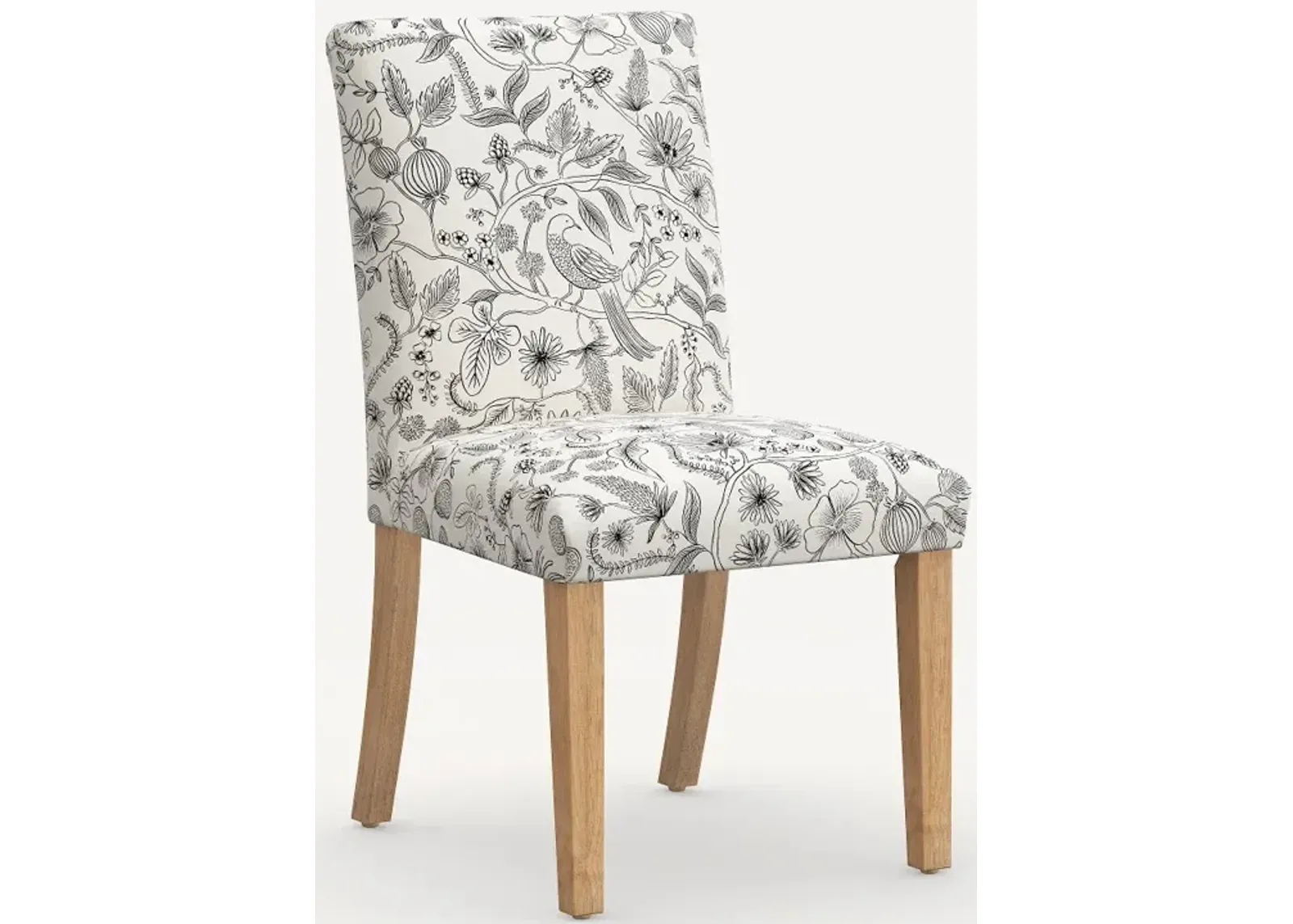 Rifle Paper Co. Lorraine Aviary Cream & Black Dining Chair