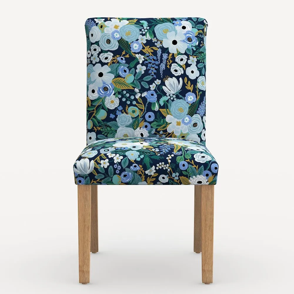 Rifle Paper Co. Lorraine Garden Party Blue Dining Chair