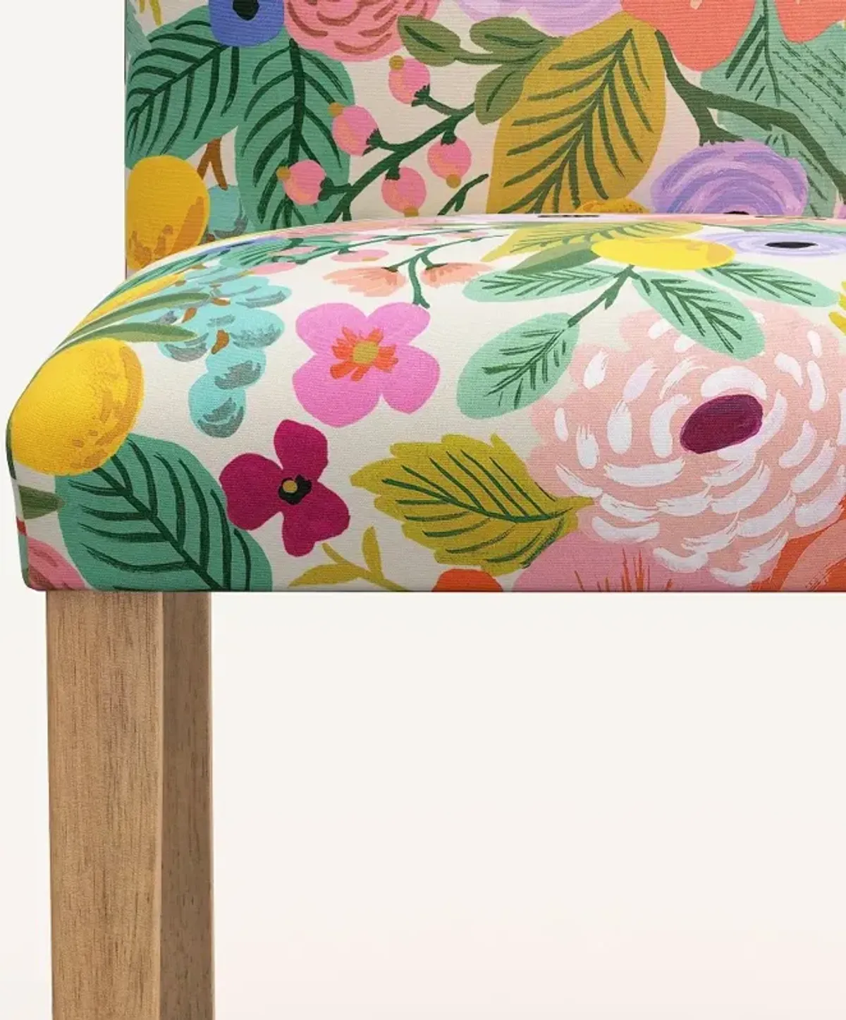 Rifle Paper Co. Lorraine Garden Party Pink Dining Chair