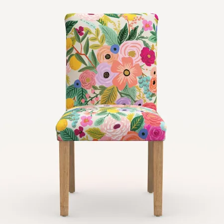 Rifle Paper Co. Lorraine Garden Party Pink Dining Chair