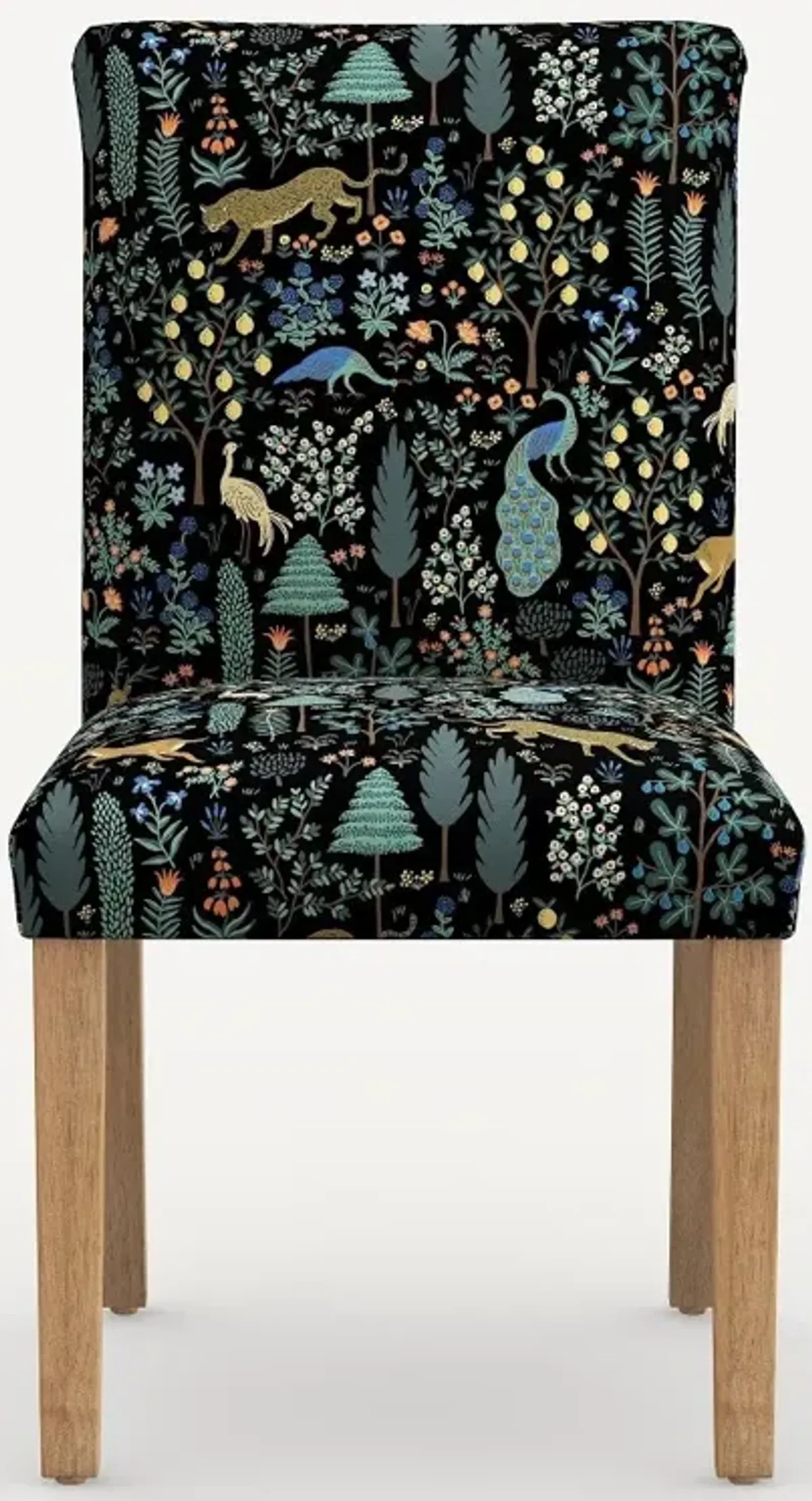 Rifle Paper Co. Lorraine Menagerie Black Dining Chair