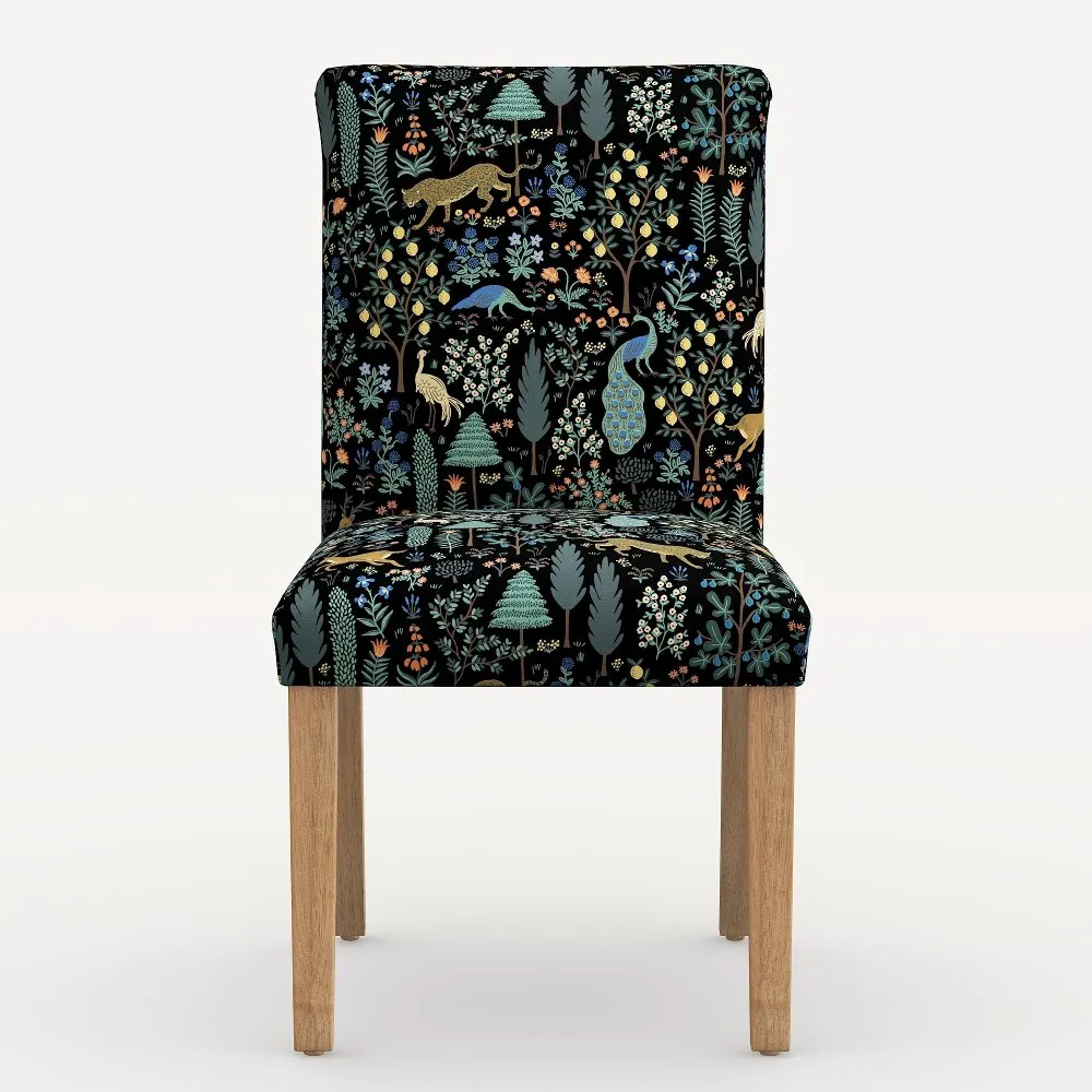 Rifle Paper Co. Lorraine Menagerie Black Dining Chair