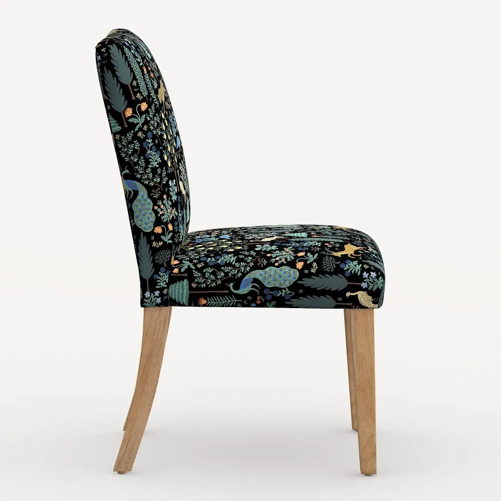 Rifle Paper Co. Lorraine Menagerie Black Dining Chair