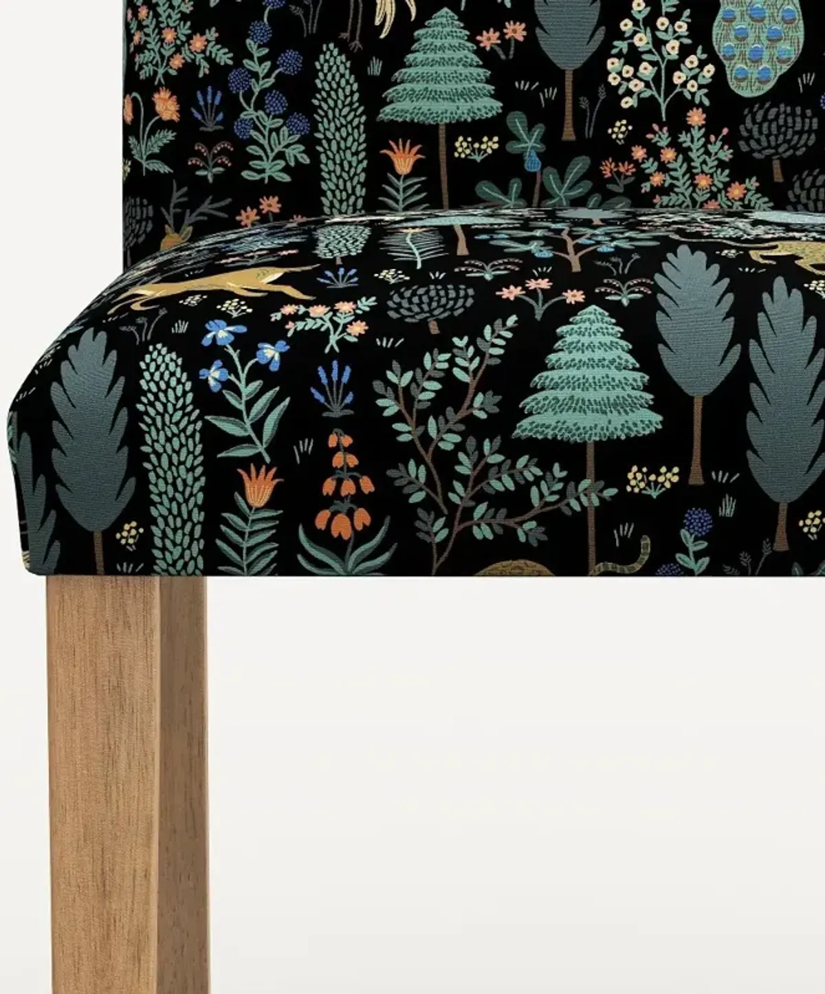 Rifle Paper Co. Lorraine Menagerie Black Dining Chair