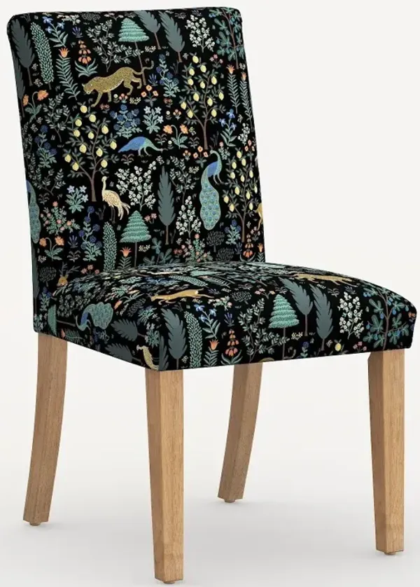 Rifle Paper Co. Lorraine Menagerie Black Dining Chair