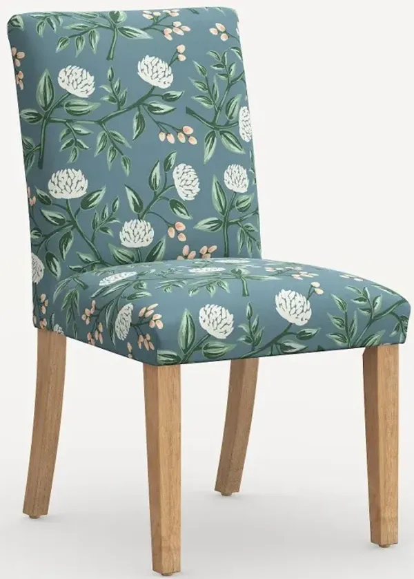 Rifle Paper Co. Lorraine Emerald Peonies Dining Chair