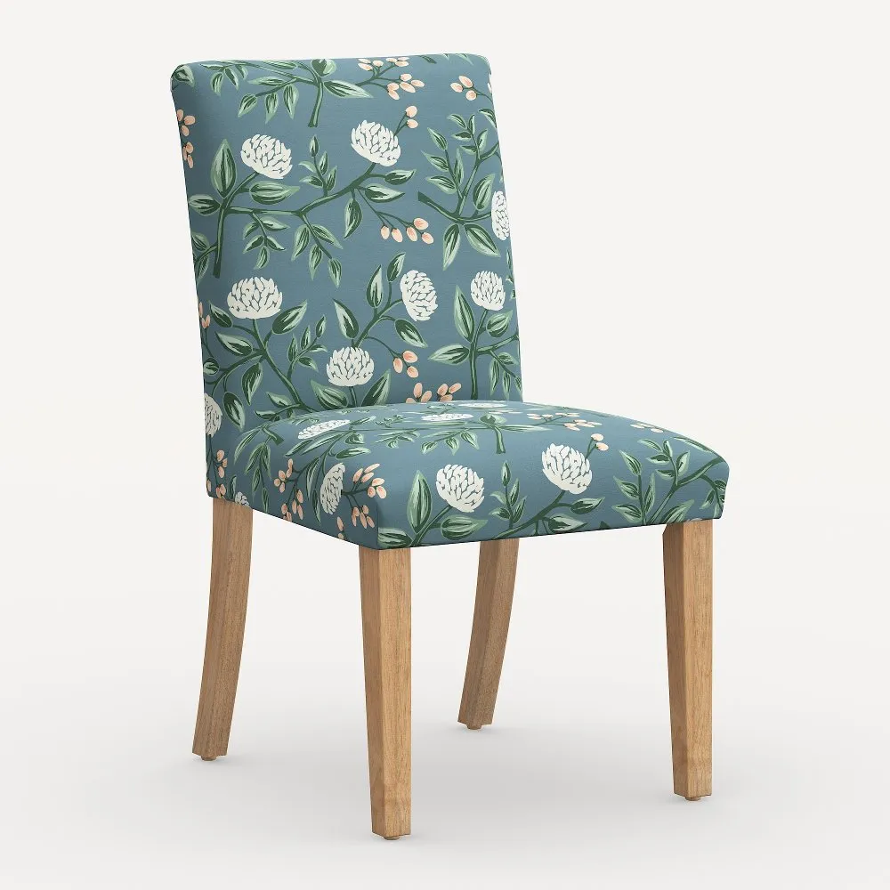 Rifle Paper Co. Lorraine Emerald Peonies Dining Chair