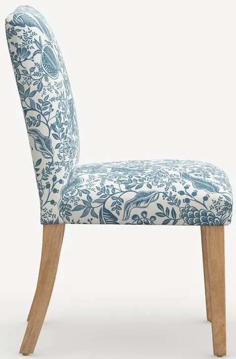 Rifle Paper Co. Lorraine Blue Pomegranate Dining Chair