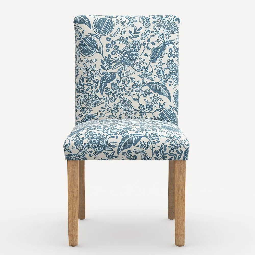 Rifle Paper Co. Lorraine Blue Pomegranate Dining Chair