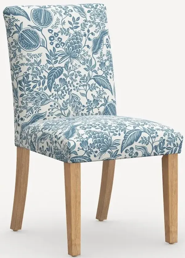 Rifle Paper Co. Lorraine Blue Pomegranate Dining Chair
