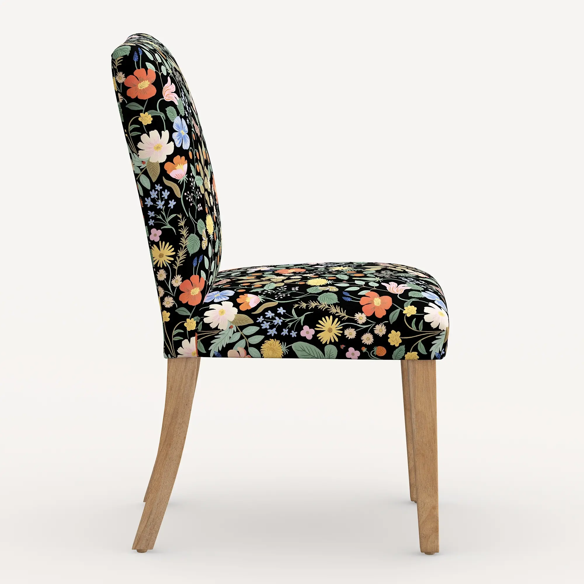 Rifle Paper Co. Black Strawberry Fields Dining Chair