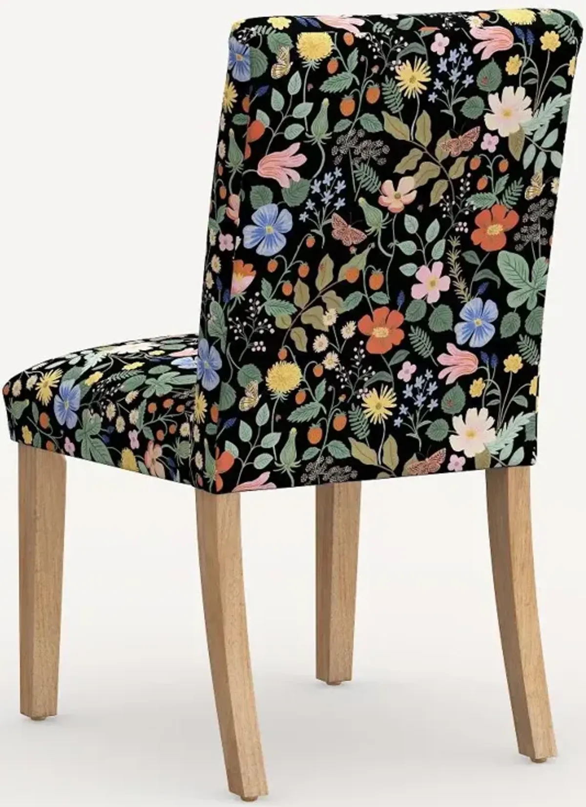 Rifle Paper Co. Black Strawberry Fields Dining Chair