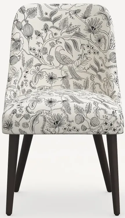 Rifle Paper Co. Clare Aviary Cream & Black Dining Chair