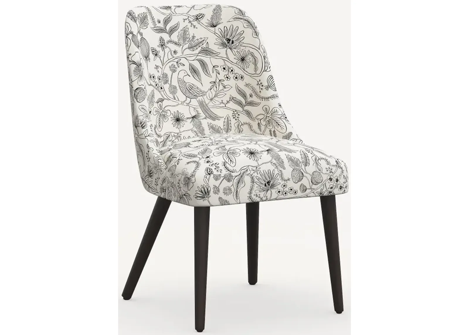 Rifle Paper Co. Clare Aviary Cream & Black Dining Chair