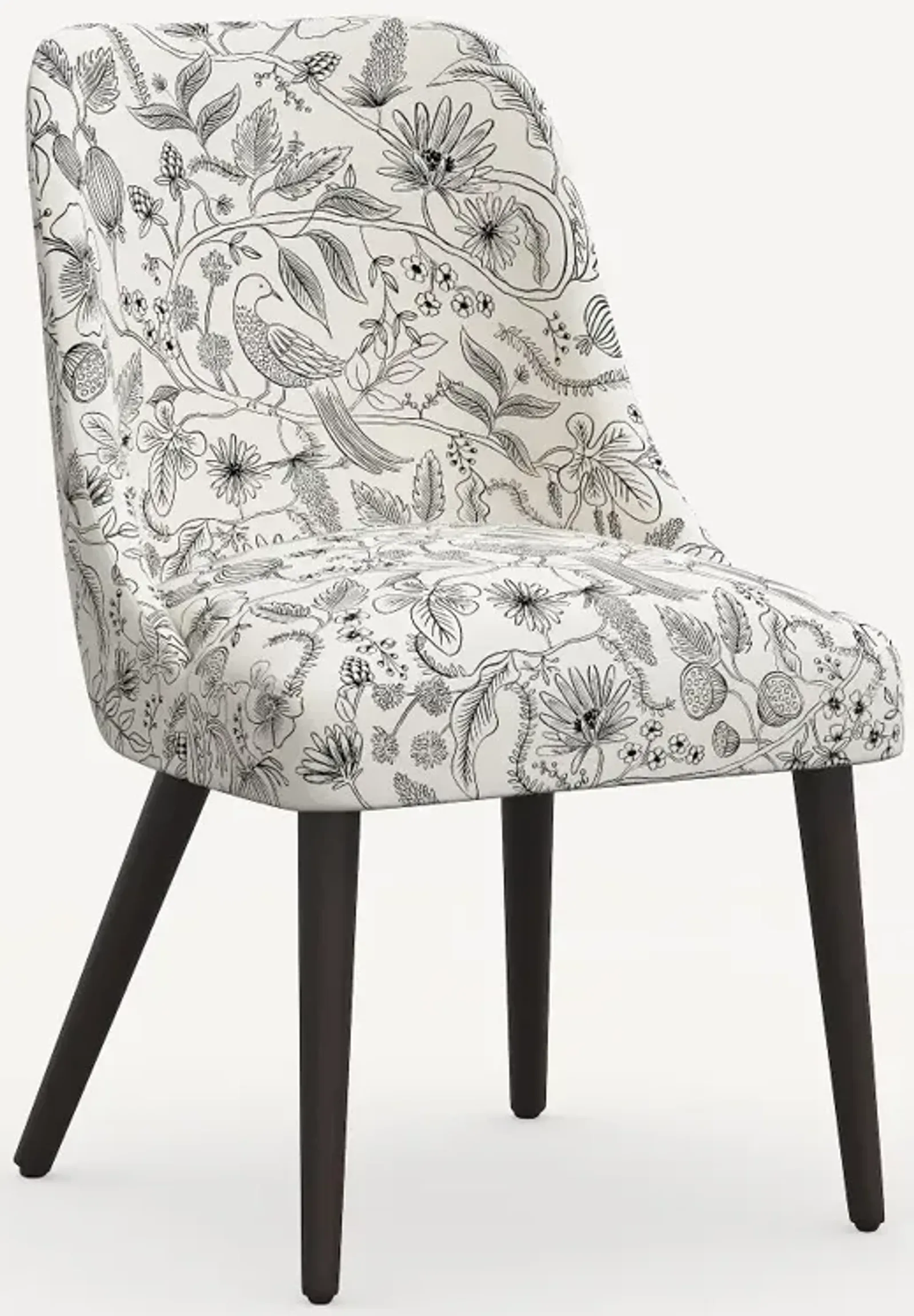 Rifle Paper Co. Clare Aviary Cream & Black Dining Chair