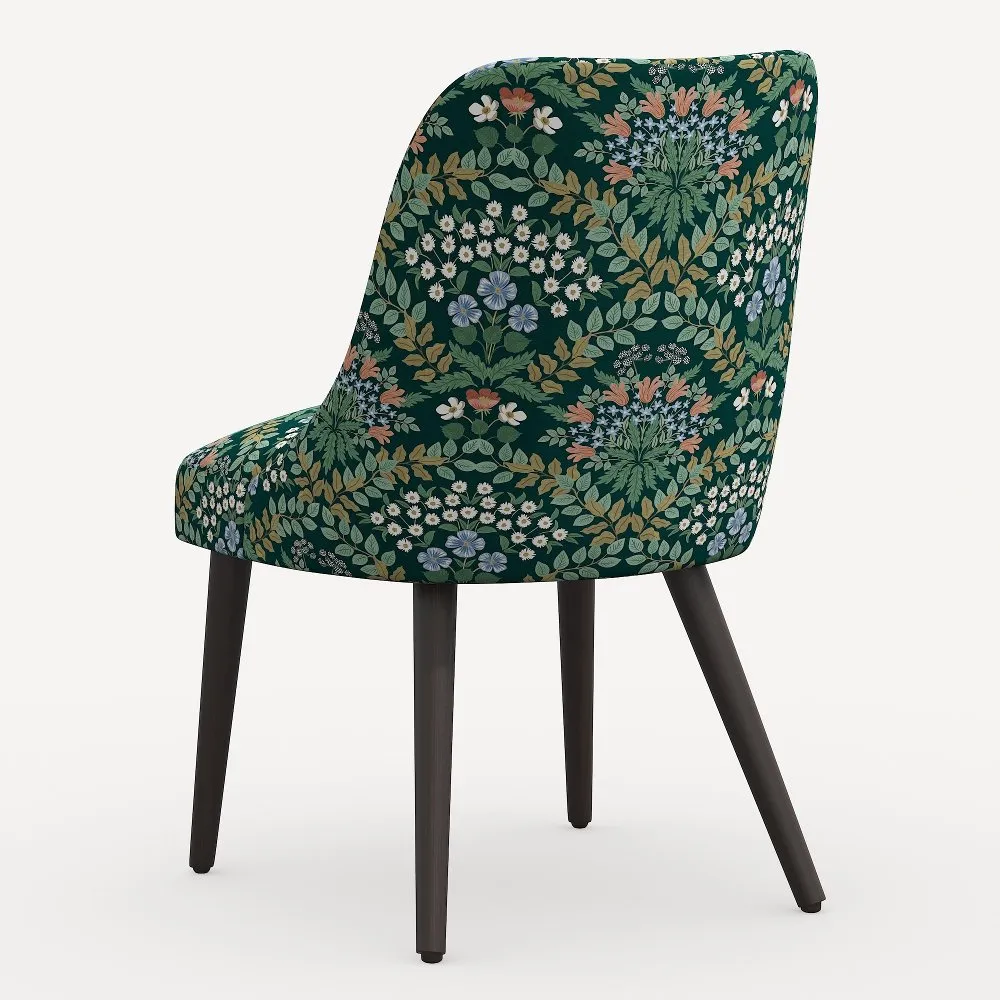 Rifle Paper Co. Clare Bramble Emerald Dining Chair