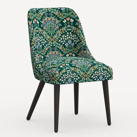Rifle Paper Co. Clare Bramble Emerald Dining Chair