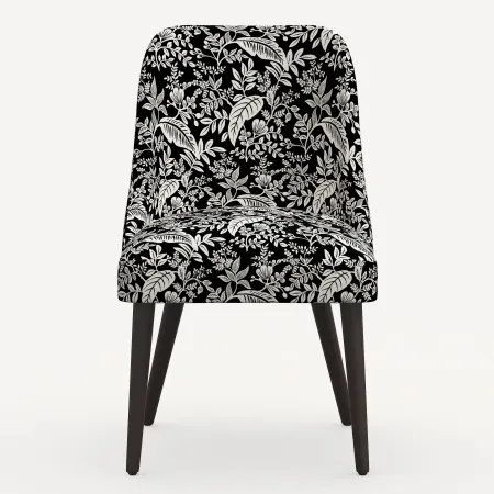Rifle Paper Co. Clare Canopy Black & Cream Dining Chair