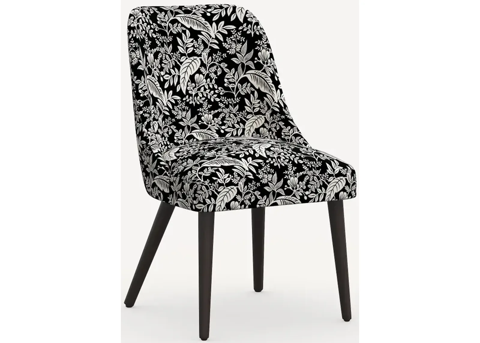 Rifle Paper Co. Clare Canopy Black & Cream Dining Chair