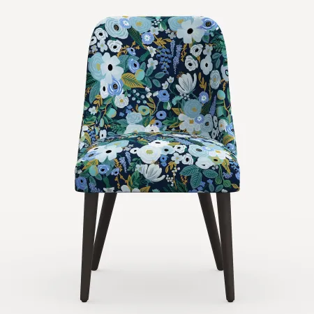 Rifle Paper Co. Clare Garden Party Blue Dining Chair