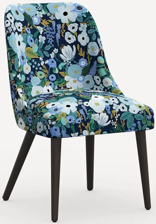 Rifle Paper Co. Clare Garden Party Blue Dining Chair