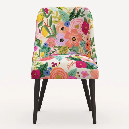 Rifle Paper Co. Clare Garden Party Pink Dining Chair