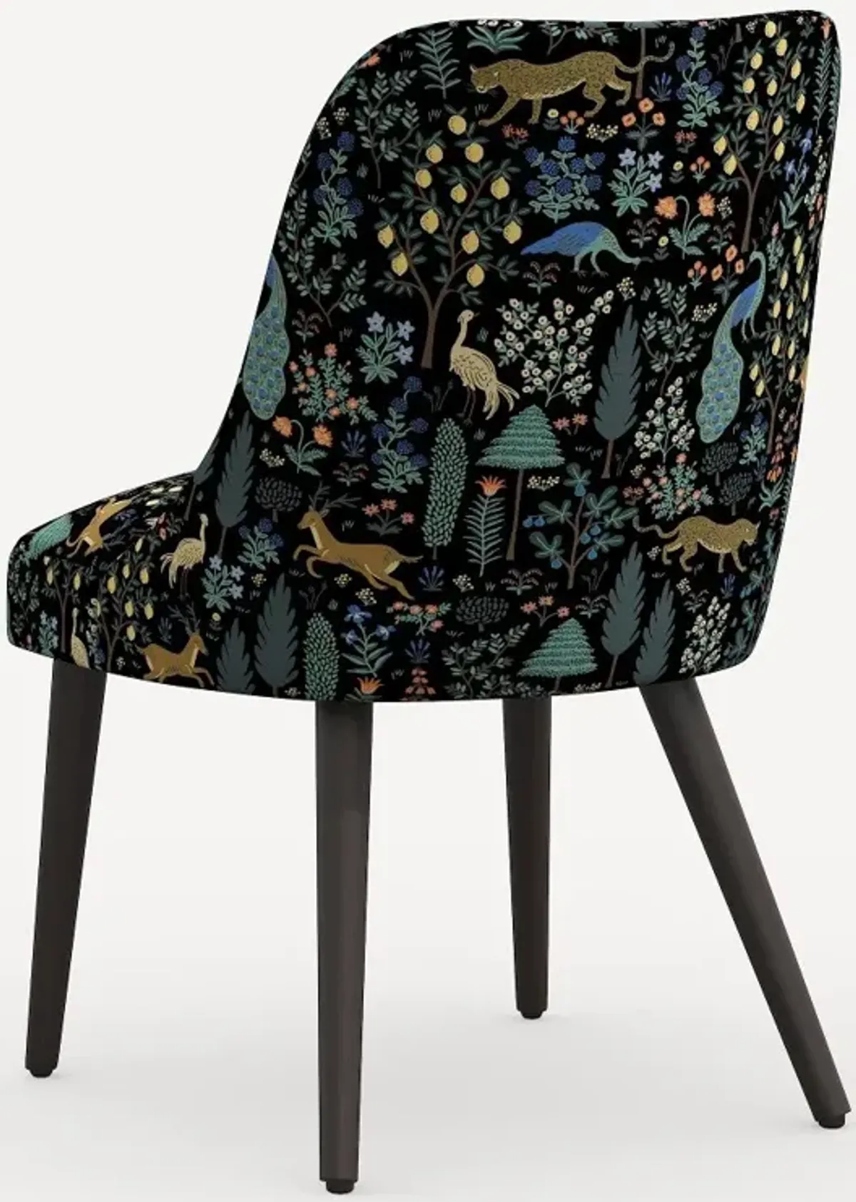 Rifle Paper Co. Clare Menagerie Black Dining Chair