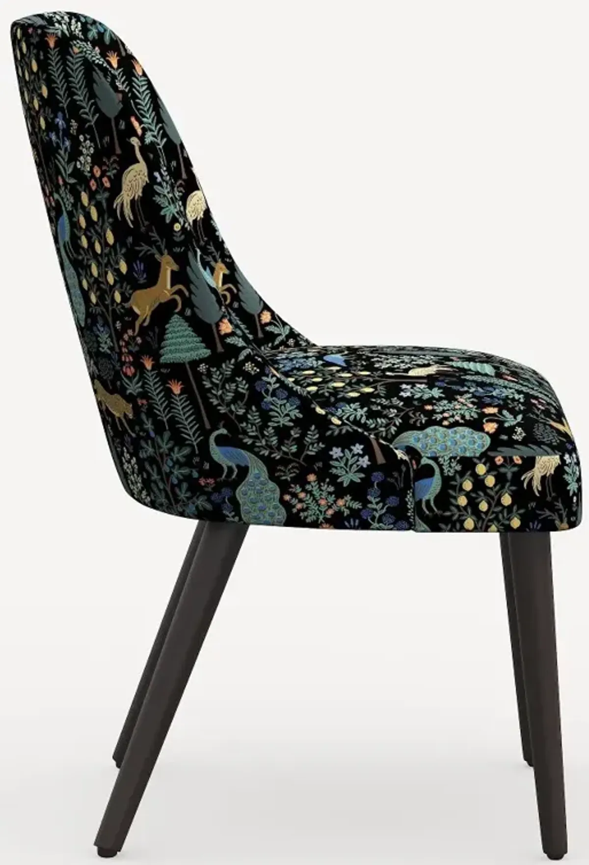 Rifle Paper Co. Clare Menagerie Black Dining Chair