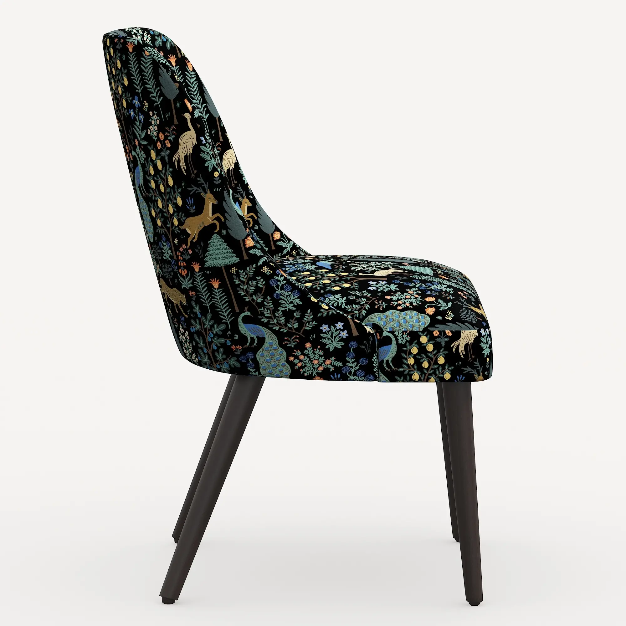 Rifle Paper Co. Clare Menagerie Black Dining Chair