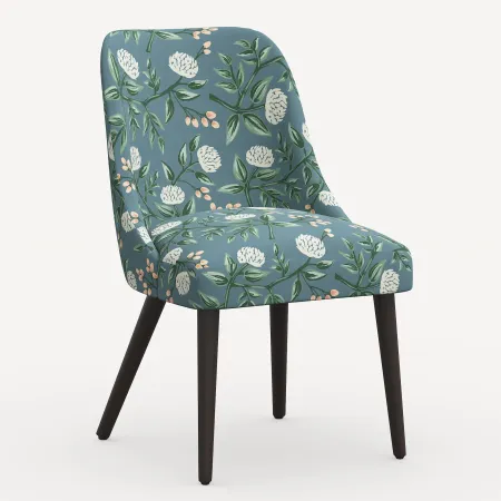 Rifle Paper Co. Clare Emerald Peonies Dining Chair