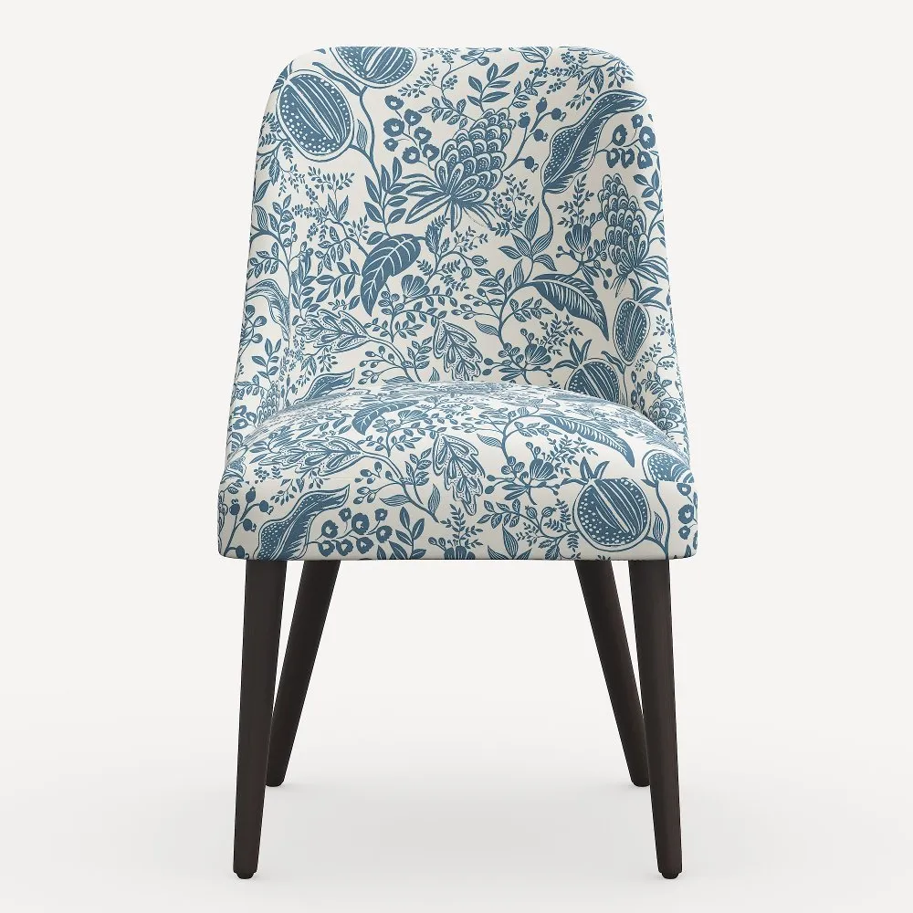 Rifle Paper Co. Clare Blue Pomegranate Dining Chair