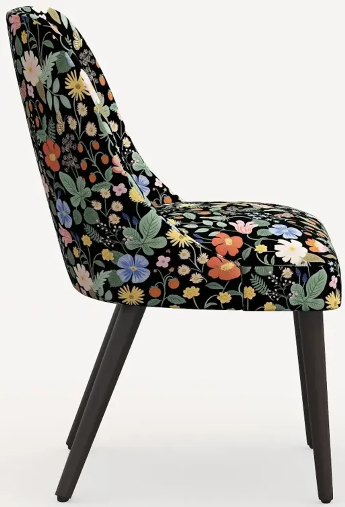 Rifle Paper Co. Clare Black Strawberry Fields Dining Chair