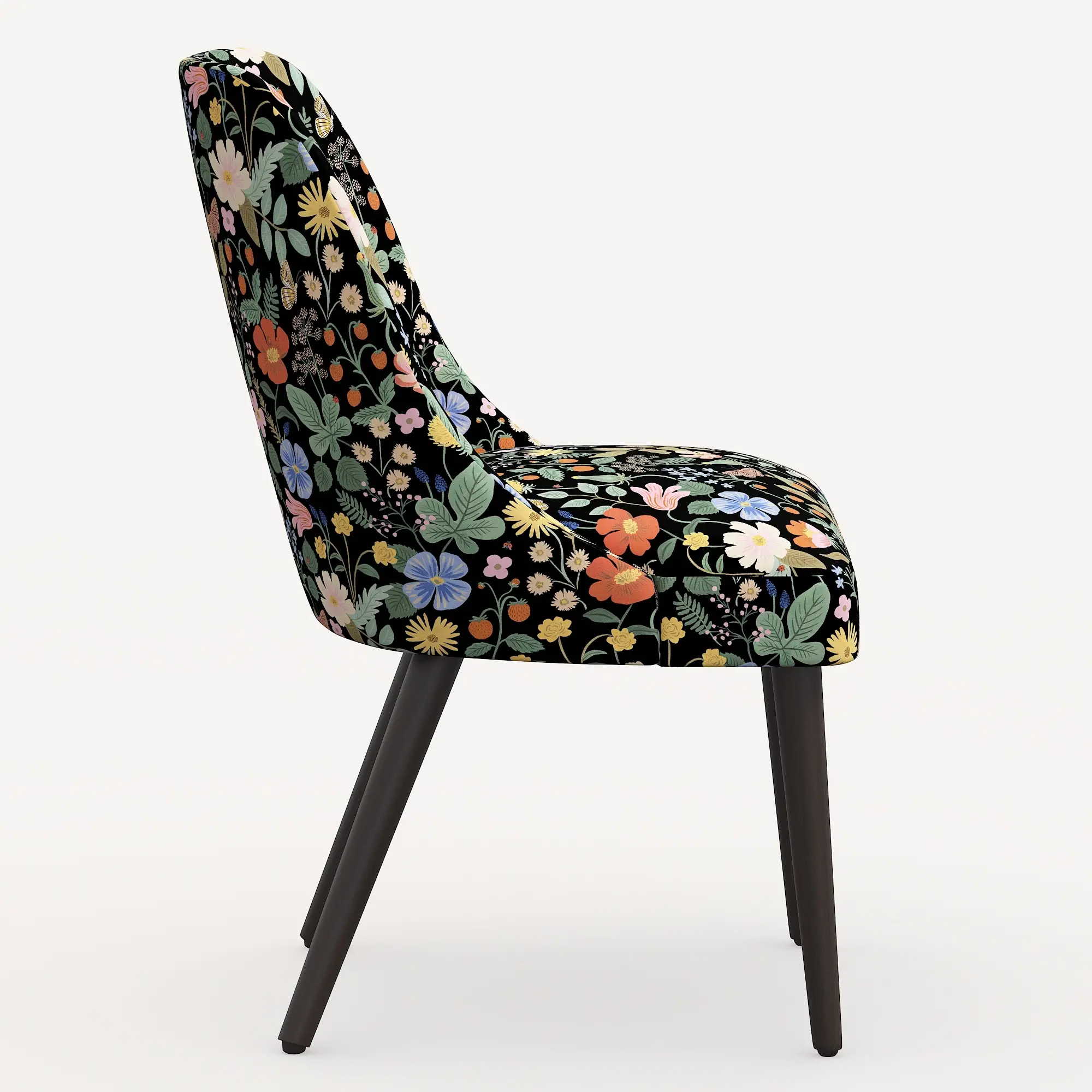 Rifle Paper Co. Clare Black Strawberry Fields Dining Chair