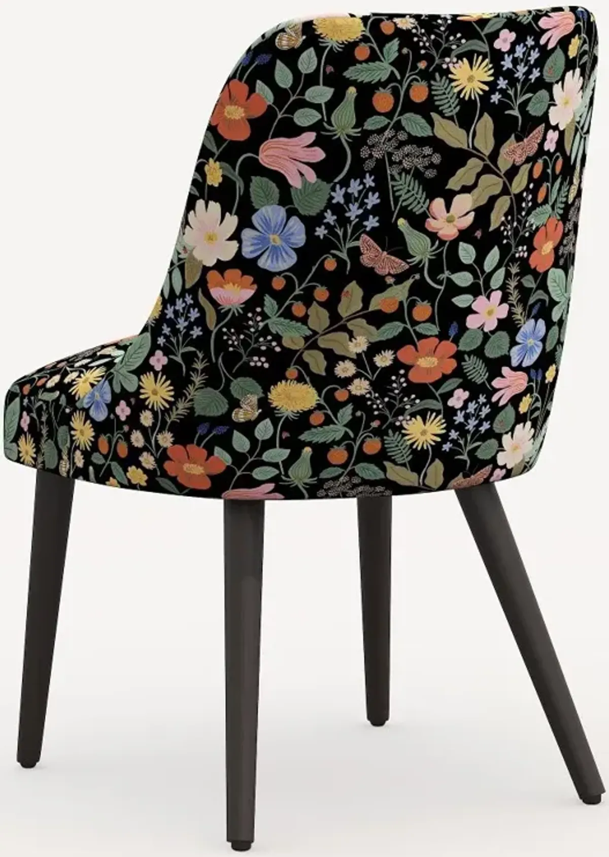 Rifle Paper Co. Clare Black Strawberry Fields Dining Chair