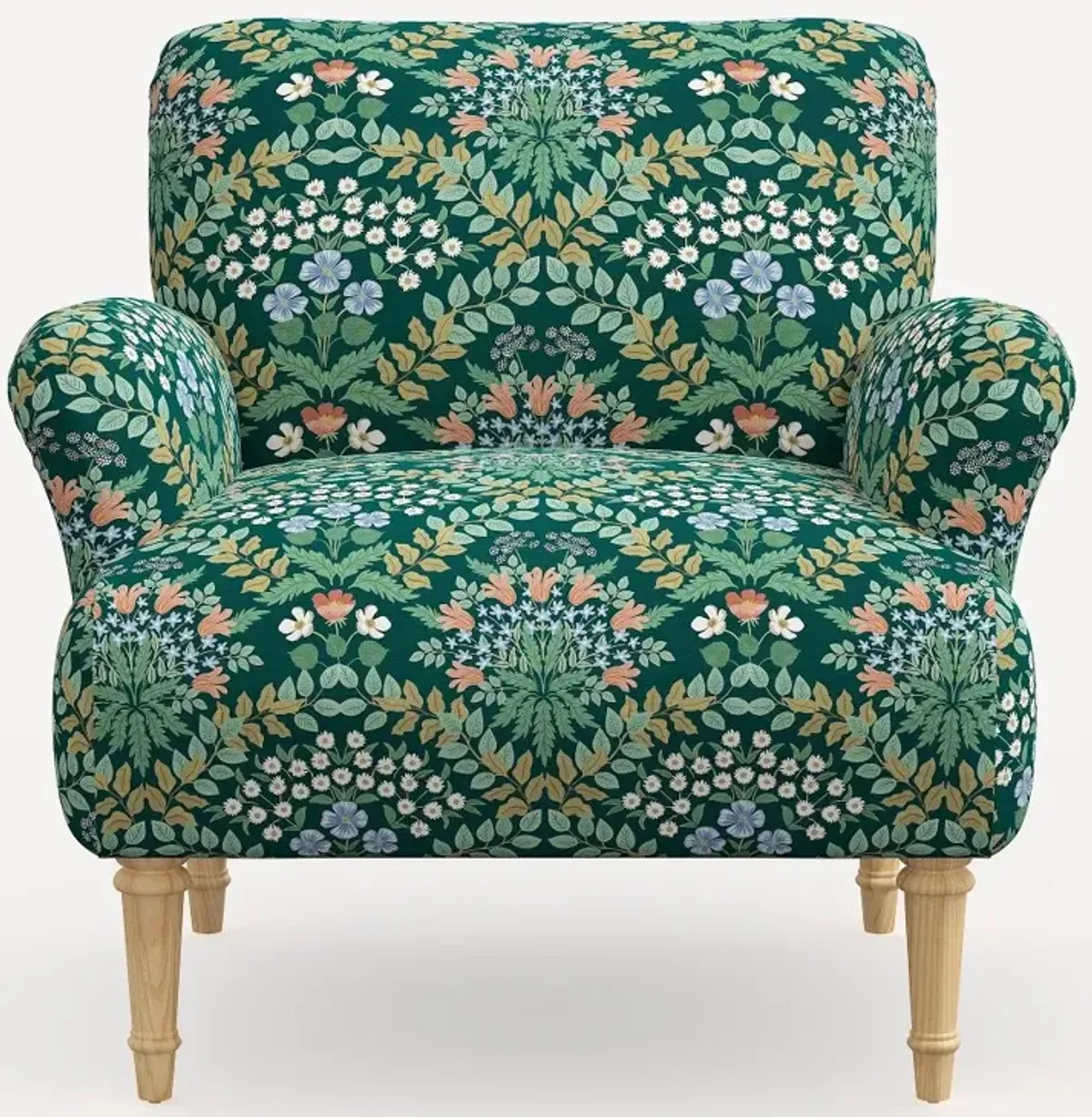 Rifle Paper Co. Bristol Bramble Emerald Accent Chair