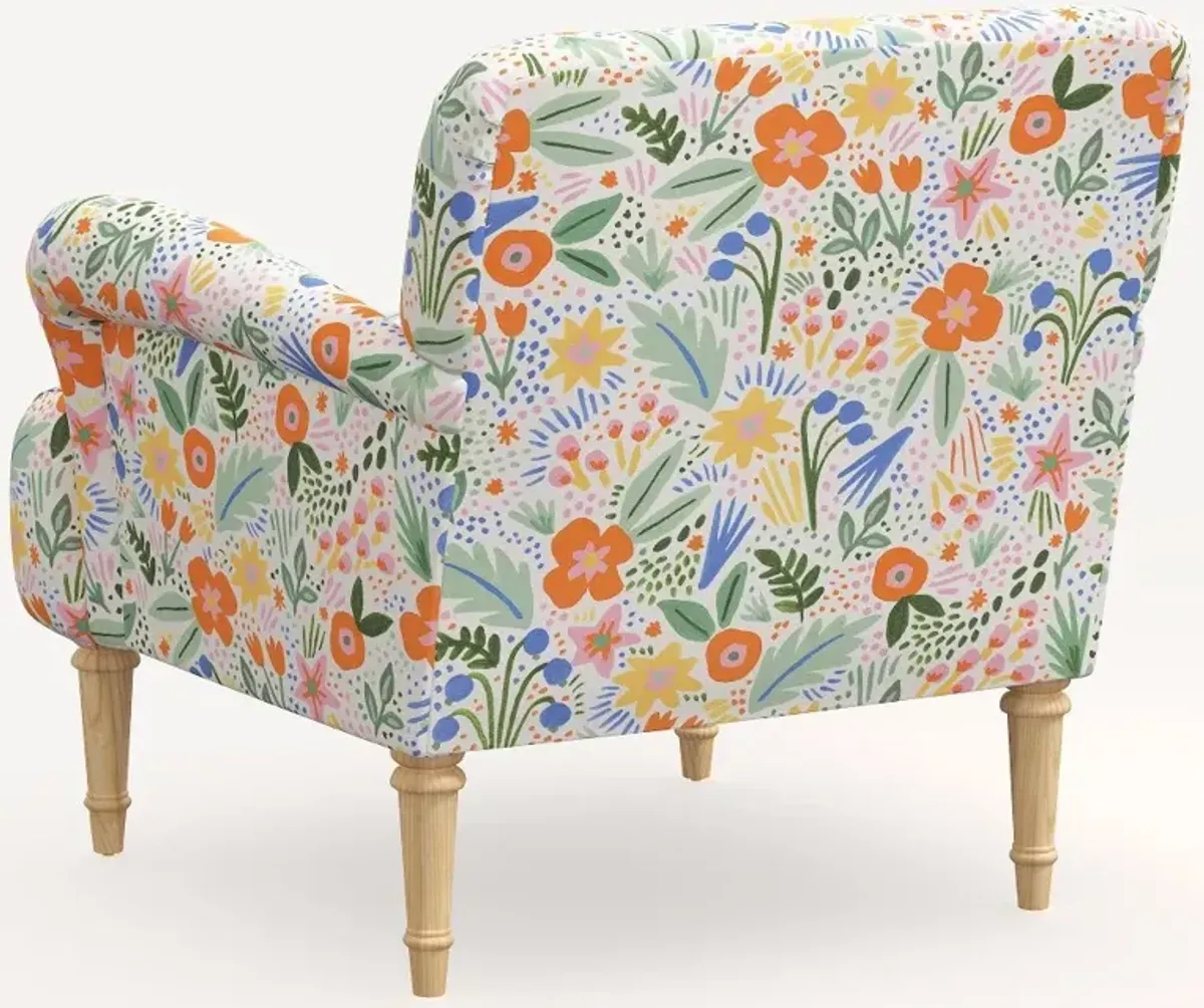 Rifle Paper Co. Bristol Multi Color Floral Accent Chair