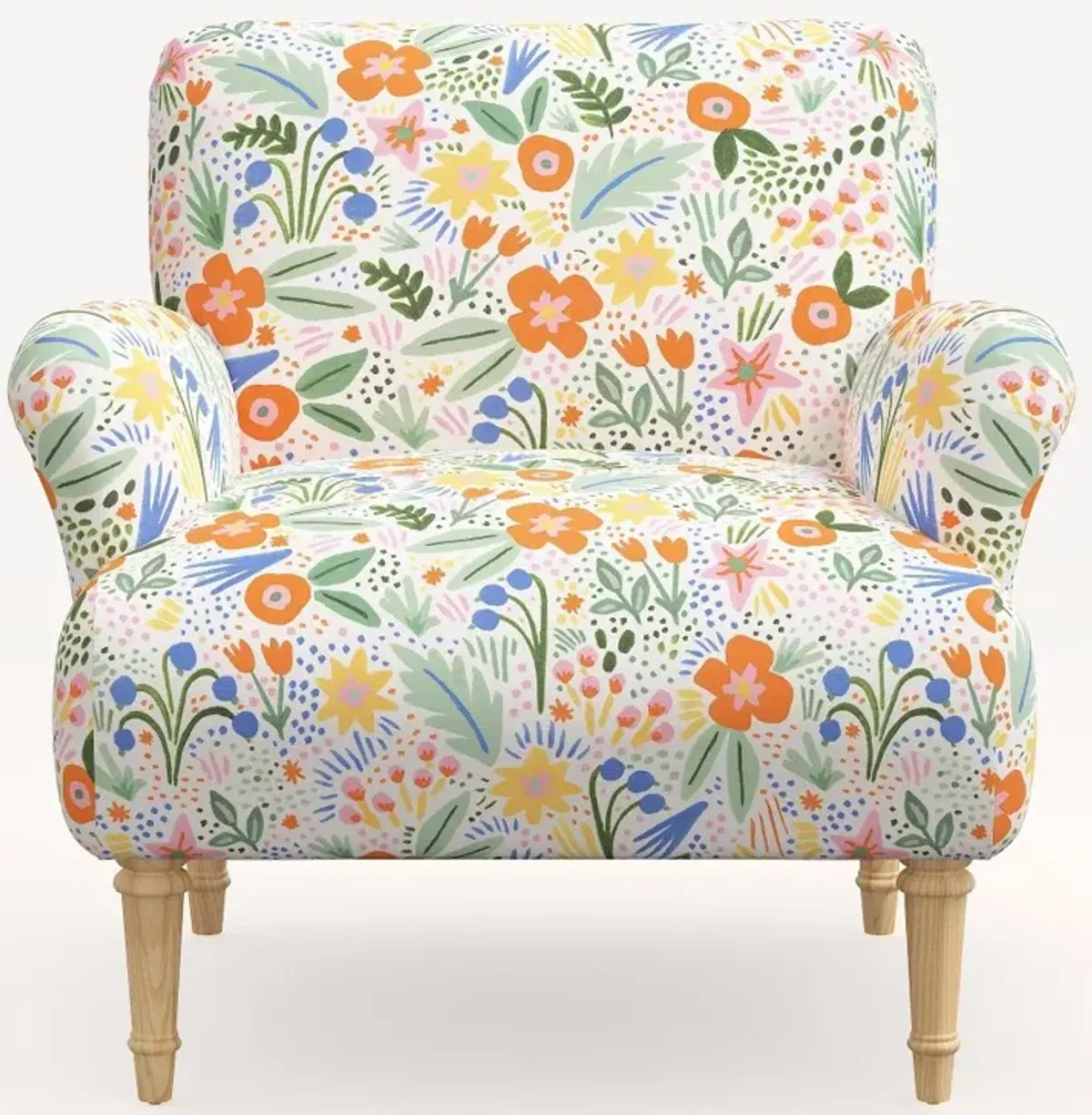 Rifle Paper Co. Bristol Multi Color Floral Accent Chair