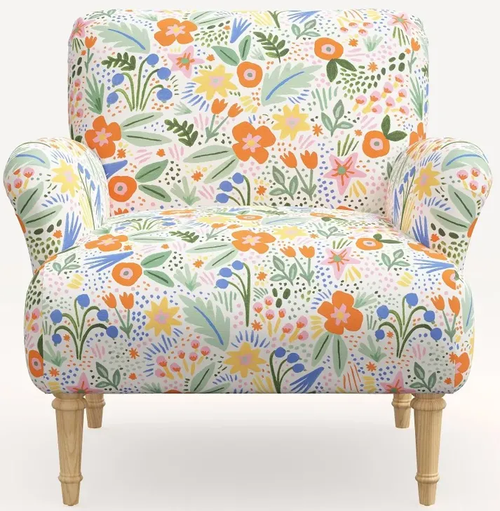 Rifle Paper Co. Bristol Multi Color Floral Accent Chair