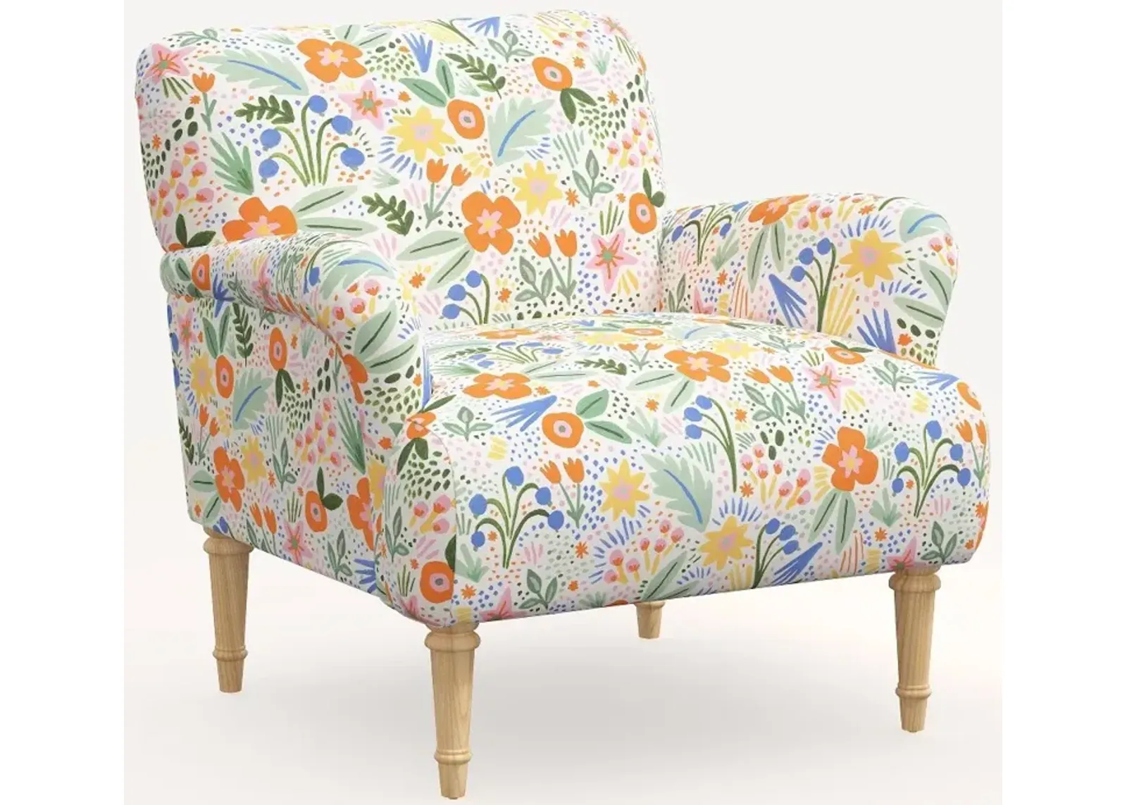 Rifle Paper Co. Bristol Multi Color Floral Accent Chair