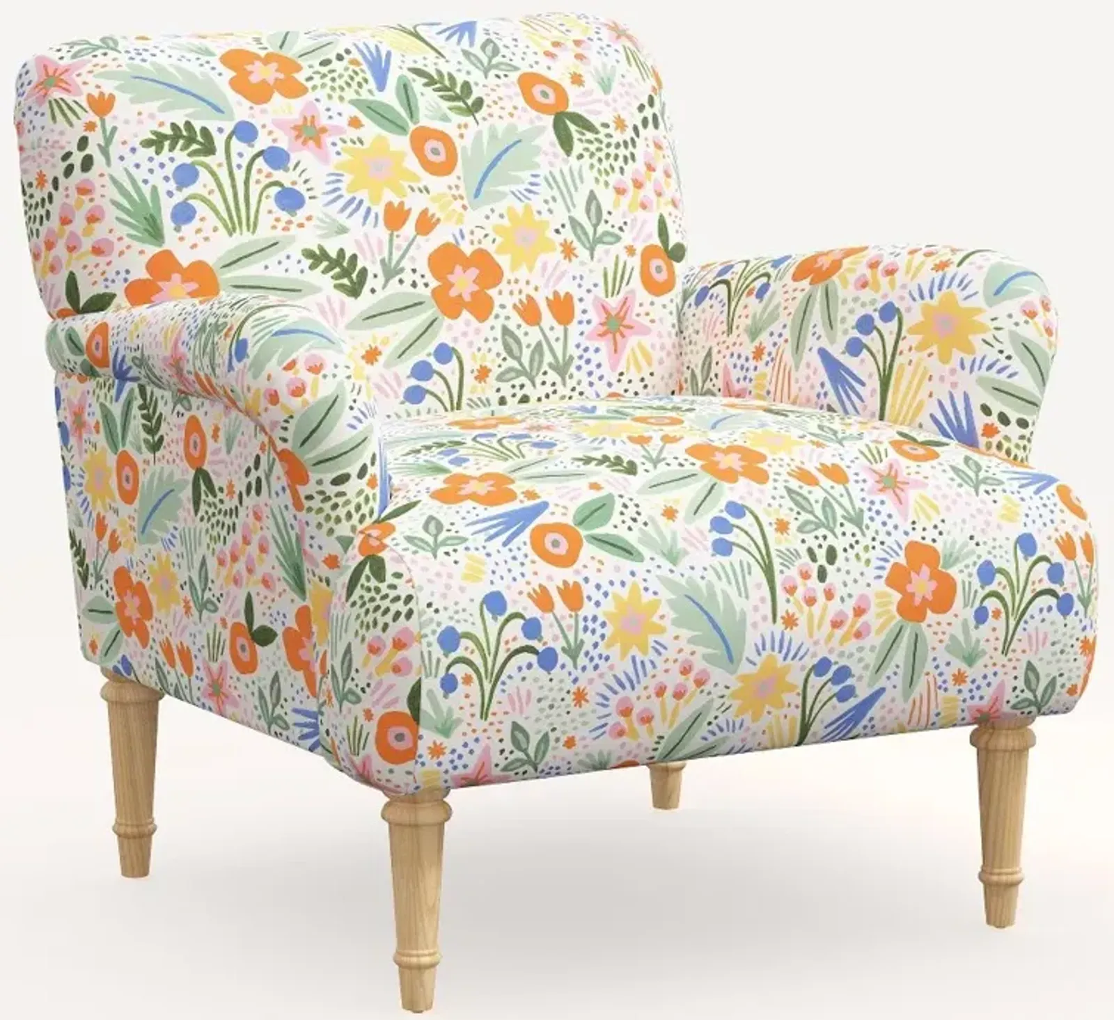 Rifle Paper Co. Bristol Multi Color Floral Accent Chair