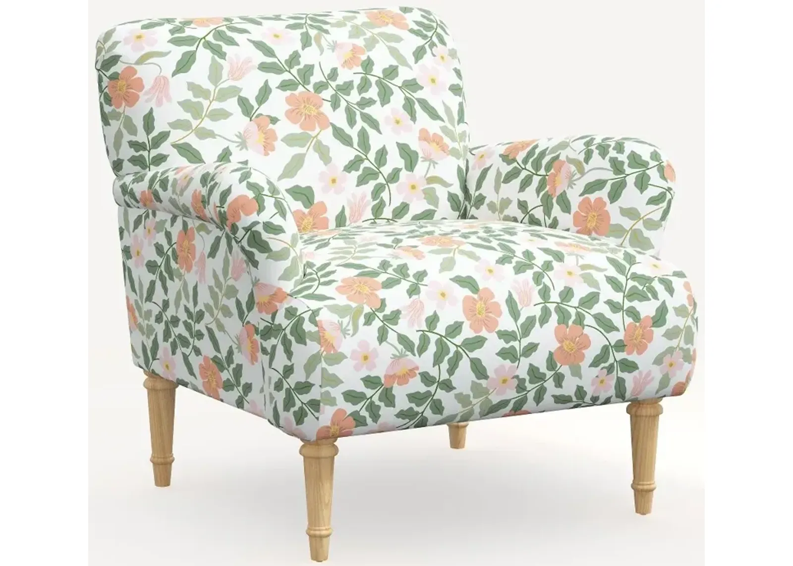 Rifle Paper Co. Bristol Primrose Blush Accent Chair