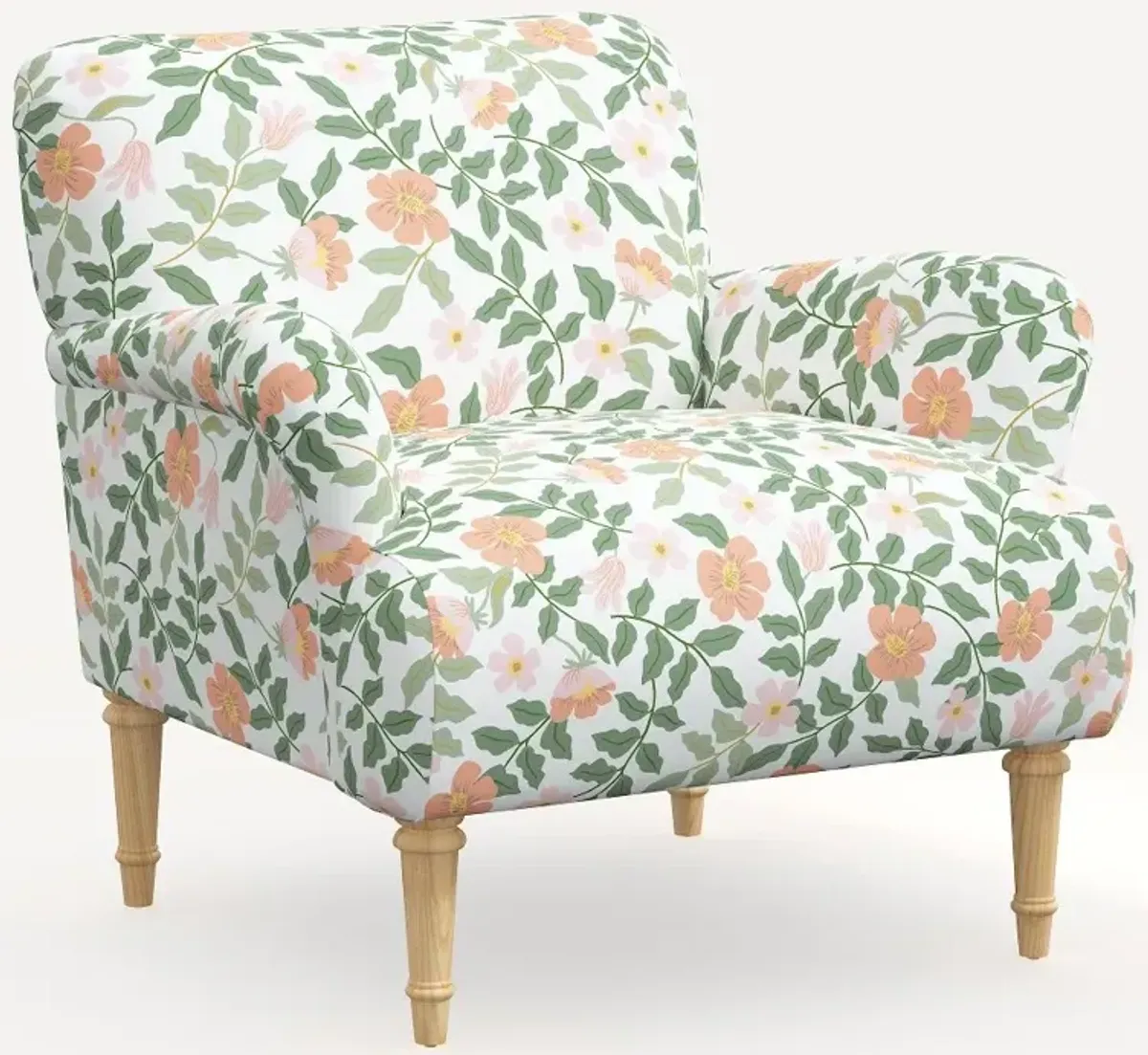 Rifle Paper Co. Bristol Primrose Blush Accent Chair